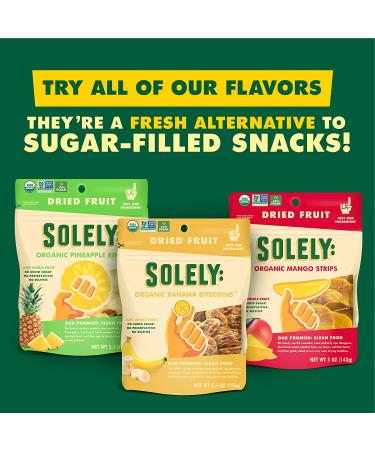 Solely Organic Dried Pineapple Rings with Chili & Salt - 2.2 oz (Pack of 8) | Vegan, Non-GMO, No Added Sugar - Buy Online on GoSupps.com
