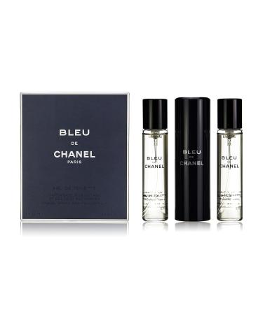 CHANEL Bleu De Eau De Toilette Travel Spray & Two Refills for Men - 3x20ml/0.7oz Wood 2.1 Fl Oz (Pack of 1) - Buy Online on GoSupps.com