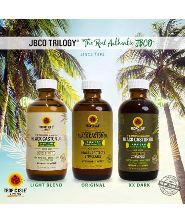 Jamaican Black Castor Oil Light Blend 4oz - Natural Lightweight Oil for Hair & Skin | Seals Moisture, Controls Frizz | Plant-based Formula | 4 Fl Oz - Buy Online on GoSupps.com