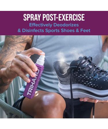 TRIHARD Active Foot Spa Kit: Foot Spray, Soak Salts, Exfoliating Soap - Pedicure Set for Dry Cracked Feet - Detox Foot Soak - Callus Remover & Foot Care Products - Buy Online on GoSupps.com