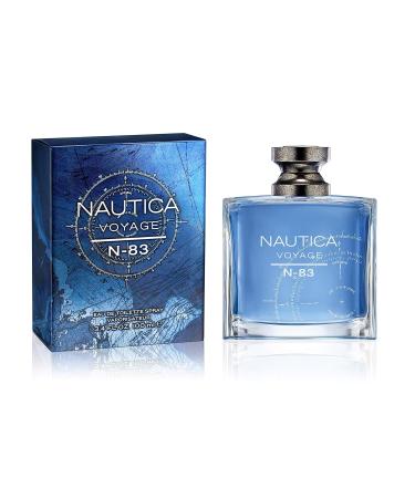 Nautica Voyage N-83 Eau de Toilette 3.4 fl oz (Pack of 1) Notes of Spicy Mint Cardamom and Musk Men's Fragrance Long Lasting Everyday Fragrance Travel Size - Buy Online on GoSupps.com
