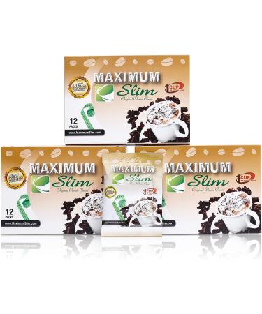 Premium Organic Instant Cocoa for Weight Loss, Fat Burn & Detox - Green Coffee Bean Extract & Natural Herbs - 12ct - Buy Online on GoSupps.com