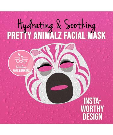 Masque BAR Pretty Animalz Facial Sheet Mask - Fun Hydrating & Soothing Korean Masks | Pack of 6 Unique Animal Character Prints - Buy Online on GoSupps.com