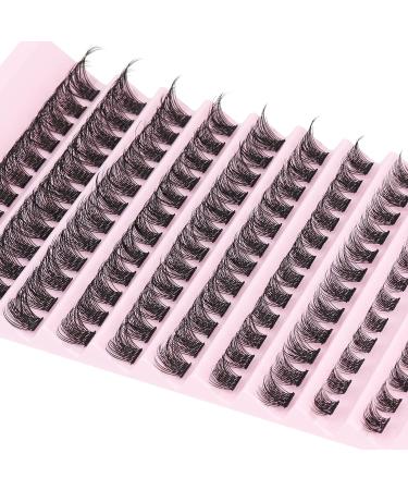 Focipeysa Wispy Cluster Lashes 120pcs | D Curl Fluffy Individual Lashes 8-16mm | Natural Look DIY Eyelash Extensions - Buy Online on GoSupps.com