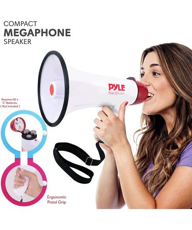 Pyle Megaphone Speaker PA Bullhorn - Powerful Sound Projection for Events and Crowd Control - Buy Online on GoSupps.com