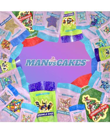 Manvscakes Sprinkles- Edible Cake and Cupcake Sprinkles with Assorted Shapes and Sizes for Parties  Metallic Sprinkle Mix for Cookies  Ice Cream  Cake and Cupcake Decorating  4 oz (Gold and Silver) - Buy Online on GoSupps.com