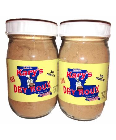 Kary's Fat Free, No Sodium Dry Roux 8oz Jar (2pk)