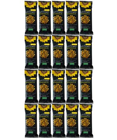 Sunflower Food Co Honey Roasted Sunflower Kernels 1.2 oz Bags 20 Pack  Non-GMO Sunflower Seeds Single Serving Snack  Kosher