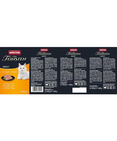 Animonda Finest Adult Cat Food - Wet Poultry & Pasta 6 x 100g Pack | Premium International Shipping - Buy Online on GoSupps.com