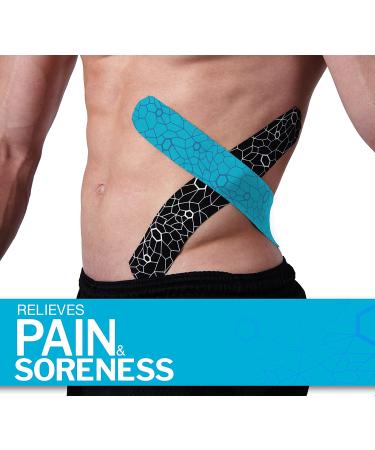 TheraBand Waterproof Kinesiology Tape | Black & White Physio Tape for Pain Relief - Buy Online on GoSupps.com