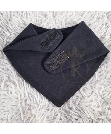 Royal Icon Baby Bandana Bibs - Stylish & Functional 0-6 Months Dribble Bibs - Soft & Absorbent Set of 3 Black Bibs for Newborn Boys & Girls - Buy Online on GoSupps.com