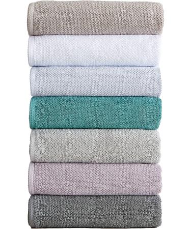 Acacia Collection 100% Cotton Quick-Dry Washcloths 12-Pack - Popcorn Weave, Ultra-Absorbent, Optic White - Buy Online on GoSupps.com