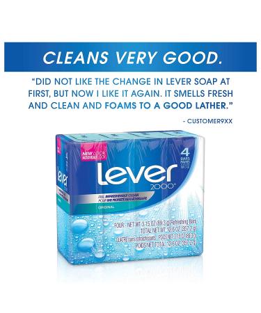 Lever 2000 Original Bar Soap 4 oz - 16 Bar Pack - Buy Online on GoSupps.com