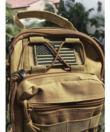 JupiterGear Tactical Military Sling Backpack - Khaki | Adjustable Strap | Outdoor Daypack Backpack - Buy Online on GoSupps.com