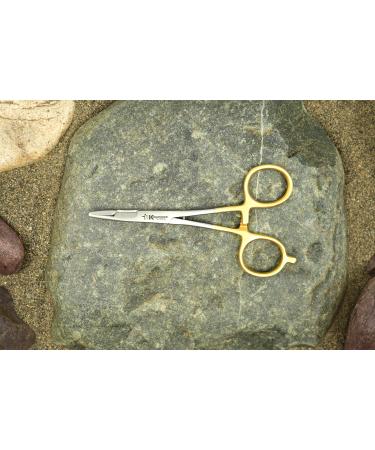 Scissor Clamp 5.5in Gold Straight 5.5 Inch Gold - Straight - Buy Online on GoSupps.com