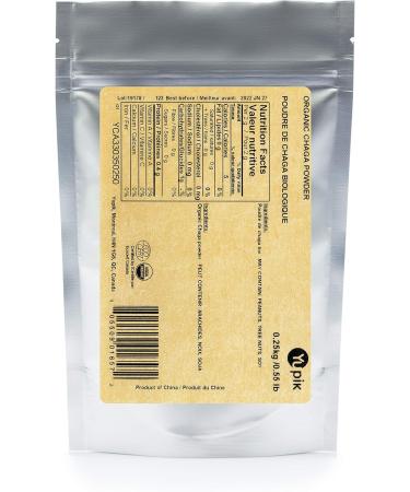 Yupik Organic Chaga Mushroom Powder Non-GMO Vegan Gluten-Free 250g - Buy Online on GoSupps.com