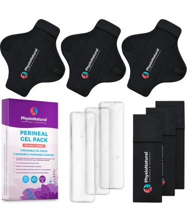 Reusable Perineal Ice Packs with Washable Sleeves  for Hemorrhoids, Postpartum Vaginal Pain, and Groin Discomfort