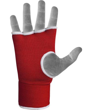 RDX Boxing Hand Wraps Inner Gloves: 75cm Quick Wrap Wrist Straps, Padded Fist Protection for Men and Women - Red Large - Buy Online on GoSupps.com