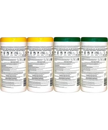 Solimo Disinfecting Wipes Lemon & Fresh Scent - 75 Count (Pack of 4) | Kills 99.9% of Germs, Sanitizes, Cleans, Disinfects, Deodorizes | Amazon Brand - Buy Online on GoSupps.com