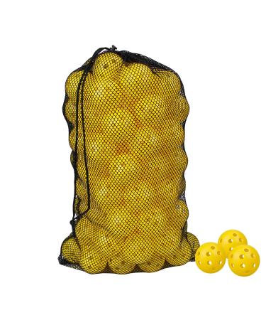 JanssenGlobal 50 Pack Yellow Golf Training Balls - Hollow Limited Flight Golf Practice Balls for Golf Simulator