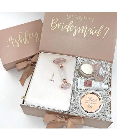 2 Pack Bride Tribe Crystal Compact Makeup Mirrors - Bachelorette Party & Bridesmaid Proposal Gifts (Champagne) - Buy Online on GoSupps.com