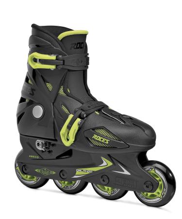 Roces Roces 400687 Model Orlando III Kids Inline Skate, US 13jr-3 Black/Lime US 13jr-3