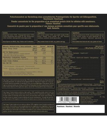 Peak Vegan Protein 750g - Hazelnut Flavor | 25 Plant-Based Portions | Multi-Component Pea & Rice Protein for Muscle Building | Non-GMO Stevia Sweetened - Buy Online on GoSupps.com