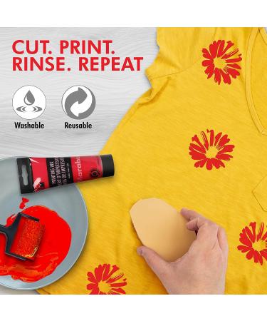 Marabu Block Printing Kit - Linocut with Ink, Cutter, Rubber Block & Brayer Roller - Linoleum Printmaking Starter Set - Buy Online on GoSupps.com