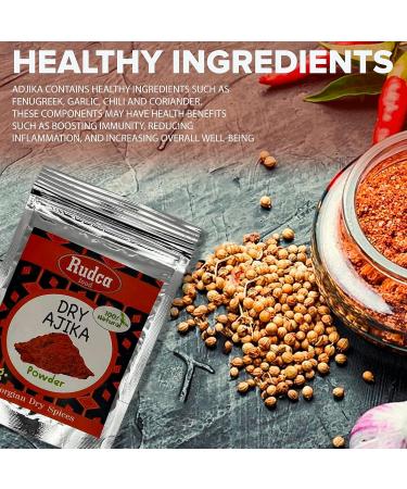 Rudca Food Dry Adjika Powder - Garlic - 45g - Buy Online on GoSupps.com