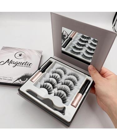 Best 2023 Waterproof Reusable Eyelashes Kit | Magnetic Eyelashes with Applicator & Mirror | Vegan-Friendly No Glue Needed - Buy Online on GoSupps.com