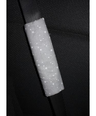TupTam Children's Car Seat Belt Protector 2-Pack - Small Stars/Gray | Best International Shipping - Buy Online on GoSupps.com