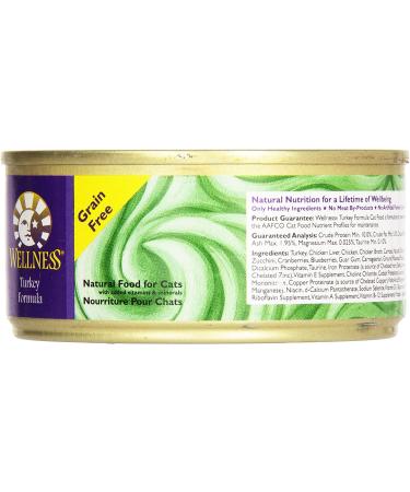 Wellness Natural Grain Free Wet Cat Food - Turkey, 5.5 oz | Complete Health - Buy Online on GoSupps.com