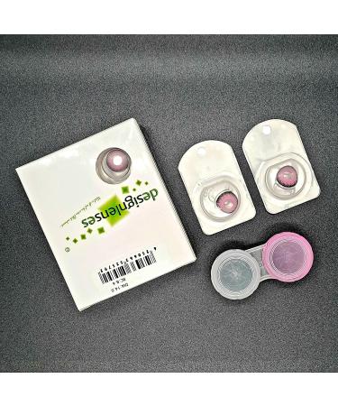 Buy DESIGNLENSES Bright Pink Halloween Costume Contact Lenses - Soft Pink Elf 1 Pair (2 Pieces) | Prescription-Free International Shipping - Buy Online on GoSupps.com