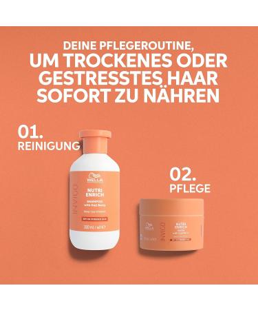 Wella Professionals Invigo Nutri Enrich Deep Nourishing Mask 150 ml - Intensive Hair Care for Frizz-Free Smooth Hair with Vitamin E & Panthenol - Buy Online on GoSupps.com