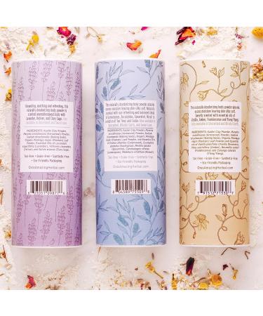 Ora's Amazing Herbal Body Powder Variety Set - Talc-Free Scented Dusting Powder for Women and Men - Natural Gift (2.5 oz x 3) - Buy Online on GoSupps.com