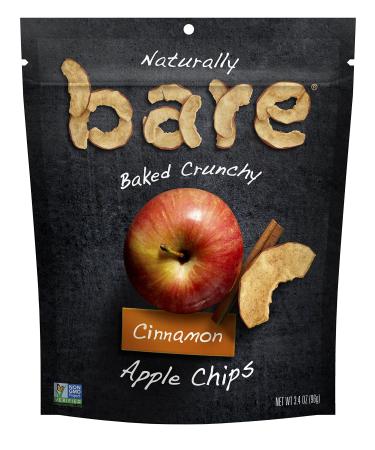 Bare Baked Crunchy Apple Chips, Cinnamon, Gluten Free, 3.4 Ounce Bag, 6 Count Cinnamon Apples 3.4 Ounce (Pack of 6)