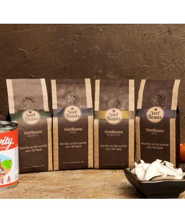 Exotic Coffee Gift for Coffee Lovers - Jute Bag with 4 Varieties of Whole Beans - Perfect Easter Gift for Coffee Drinkers - Buy Online on GoSupps.com