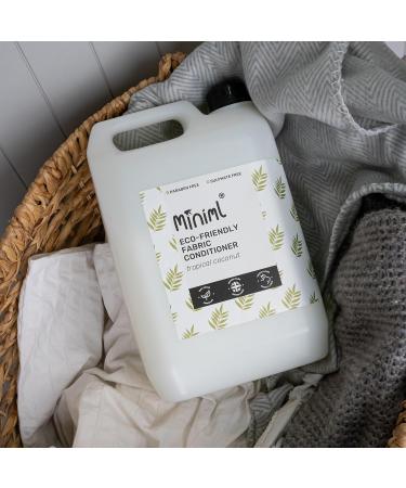 Miniml Tropical Coconut Scented Fabric Softener 5L Refill - All Natural, Vegan & Cruelty Free - Ideal for Sensitive Skin - 250 Washes - Buy Online on GoSupps.com