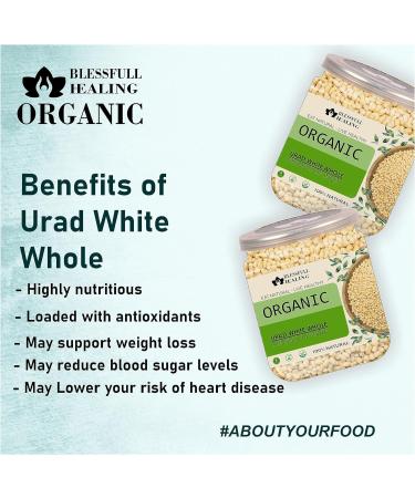 Blessfull Healing Organice URAD White Whole 2 lb (907 Gram) - Buy Online on GoSupps.com