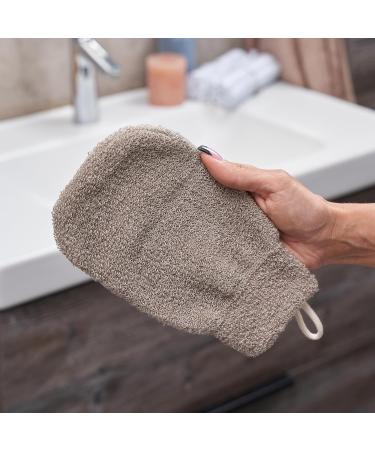 100% Natural Linen Peeling Glove | Body & Face Bath Sponge | Hamam Exfoliation for Soft Skin - International Shipping Available - Buy Online on GoSupps.com