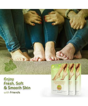 Foot Mask Moisturizing Socks Natural Pedicure Treatment for Silky Feet Hydrating Deeply Moisturizing for Callus Rough Hard Skin Cracked Heel Repair Cream Booties 3 PAIRS - Buy Online on GoSupps.com