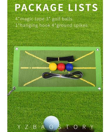 Swing Path Feedback Golf Mat - Premium Training Aid for Indoor/Outdoor Use - Buy Online on GoSupps.com