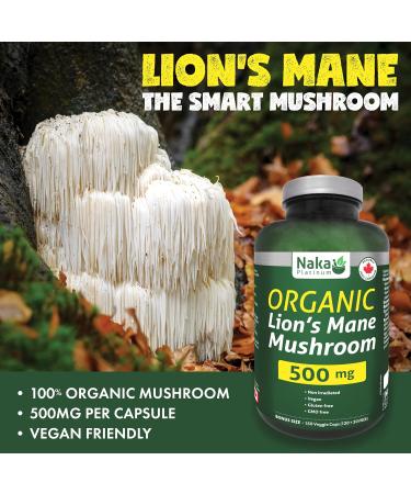 150 vcaps ORGANIC LION'S MANE Mushroom 500mg Support Brain and Heart Health Made in Canada - Buy Online on GoSupps.com