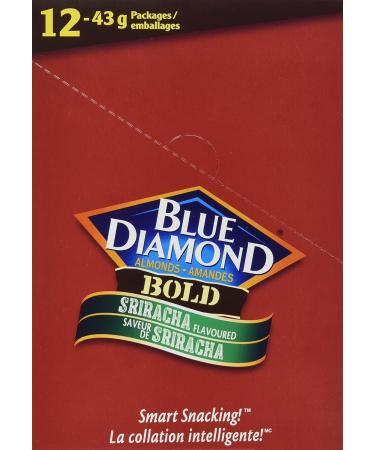 Blue Diamond Almonds Sriracha Almonds 43 Grams (pack of 12) - Buy Online on GoSupps.com