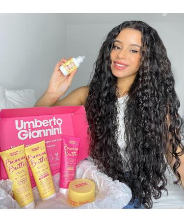 Umberto Giannini Banana Butter Conditioner - Vegan Cruelty-Free Nourishing Formula for Dry Textured & Frizzy Hair - International Shipping Available - Buy Online on GoSupps.com