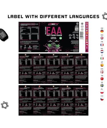 EAA Powder 532g - Vegan Blackberry Amino Workout Drink | All 8 Essential Amino Acids | Human Code Formula | 38 Portions - Buy Online on GoSupps.com
