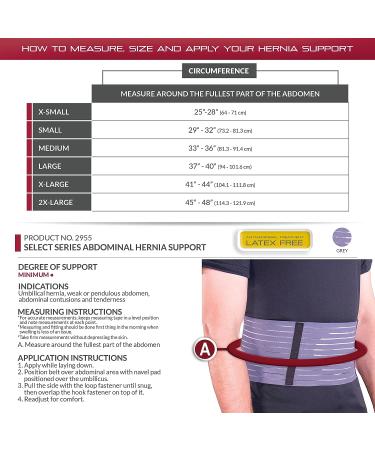 OTC Hernia Belt for Abdominal Umbilical Treatment - X-Large (Pack of 1), Grey - Select Series - Buy Online on GoSupps.com