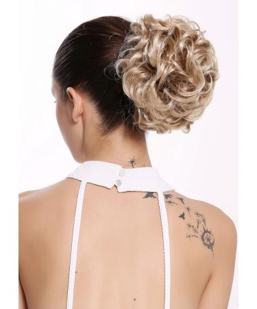 WIG ME UP Q0147-27T613 Hairpiece Bun - Voluminous Blonde Mix Braid Curls with Butterfly Clip for International Shipping - Buy Online on GoSupps.com