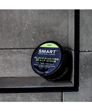 Exfoliating Hair Scalp Scrub with Tea Tree & Sea Salt - Remove Dandruff & Dirt | 8 fl oz - Buy Online on GoSupps.com