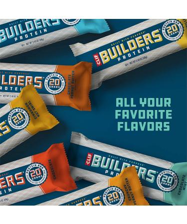CLIF BUILDERS Protein Bar - Chocolate Mint - 20g Protein - Gluten Free - 2.4 oz - Buy Online on GoSupps.com